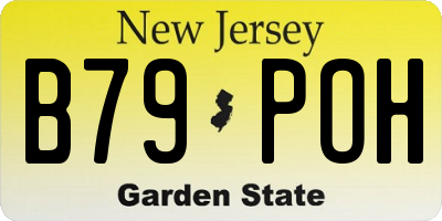 NJ license plate B79POH
