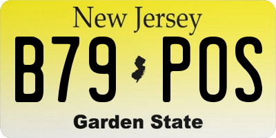 NJ license plate B79POS