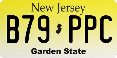 NJ license plate B79PPC