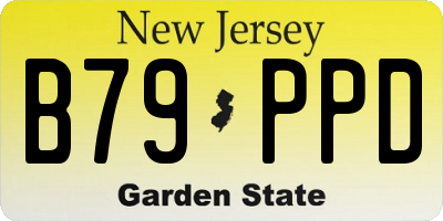 NJ license plate B79PPD