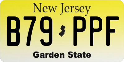 NJ license plate B79PPF