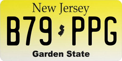 NJ license plate B79PPG