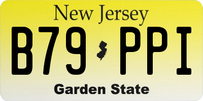 NJ license plate B79PPI