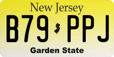 NJ license plate B79PPJ