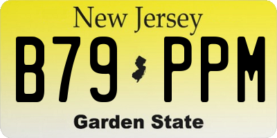 NJ license plate B79PPM