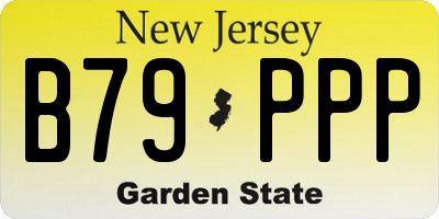 NJ license plate B79PPP