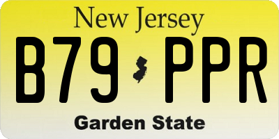 NJ license plate B79PPR