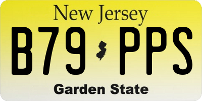 NJ license plate B79PPS