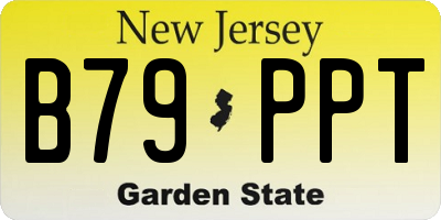 NJ license plate B79PPT