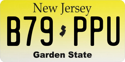 NJ license plate B79PPU