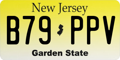 NJ license plate B79PPV