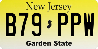 NJ license plate B79PPW