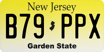 NJ license plate B79PPX