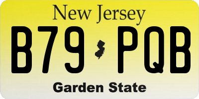 NJ license plate B79PQB
