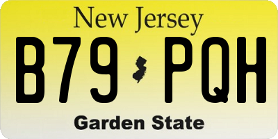 NJ license plate B79PQH