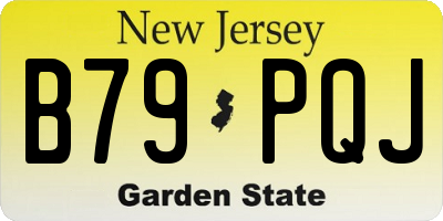 NJ license plate B79PQJ