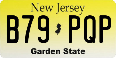 NJ license plate B79PQP