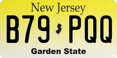 NJ license plate B79PQQ