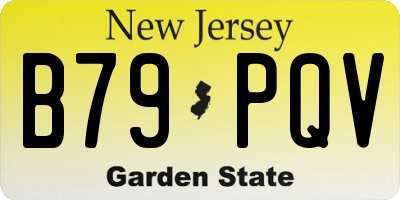 NJ license plate B79PQV