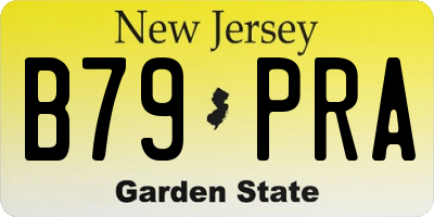 NJ license plate B79PRA