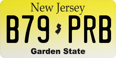 NJ license plate B79PRB