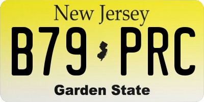 NJ license plate B79PRC