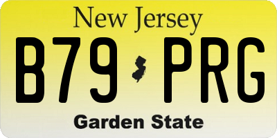 NJ license plate B79PRG
