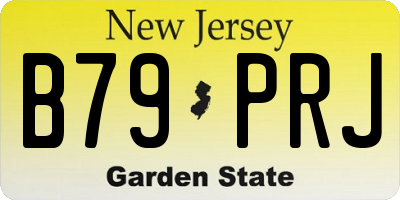 NJ license plate B79PRJ