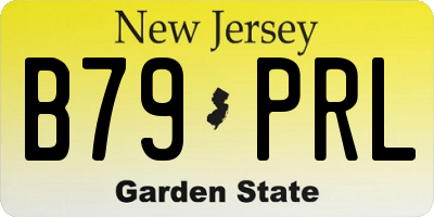 NJ license plate B79PRL