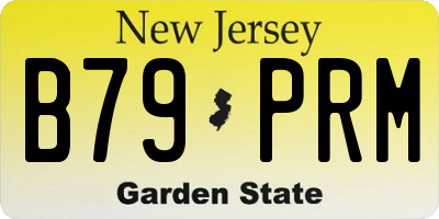 NJ license plate B79PRM