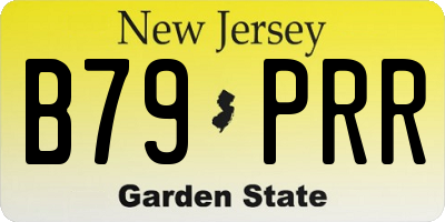 NJ license plate B79PRR