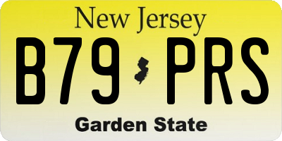 NJ license plate B79PRS