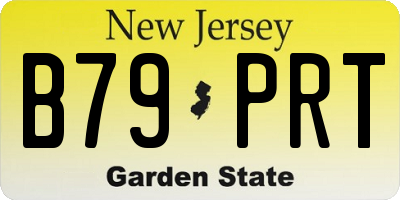 NJ license plate B79PRT