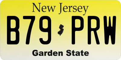 NJ license plate B79PRW
