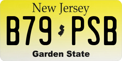 NJ license plate B79PSB