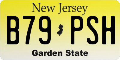 NJ license plate B79PSH