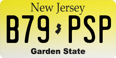 NJ license plate B79PSP