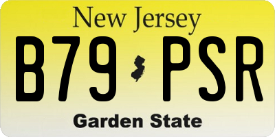 NJ license plate B79PSR