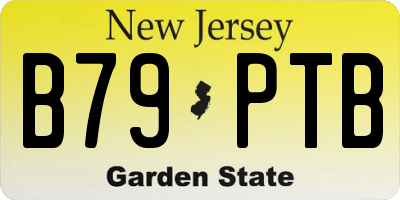 NJ license plate B79PTB