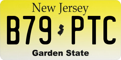 NJ license plate B79PTC