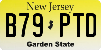 NJ license plate B79PTD