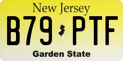 NJ license plate B79PTF