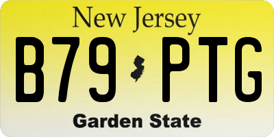 NJ license plate B79PTG