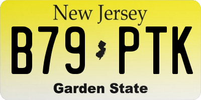 NJ license plate B79PTK