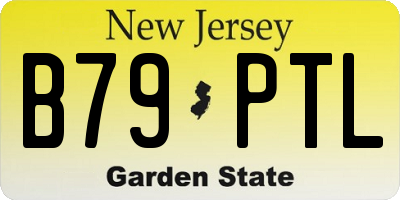 NJ license plate B79PTL