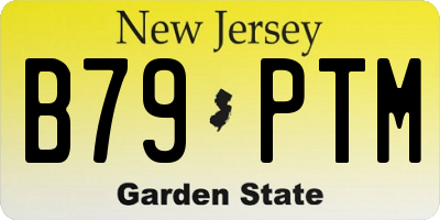 NJ license plate B79PTM