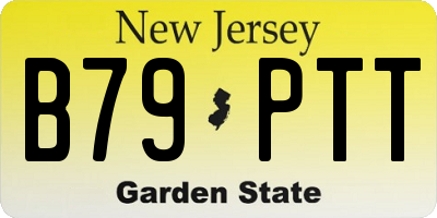 NJ license plate B79PTT
