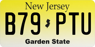 NJ license plate B79PTU