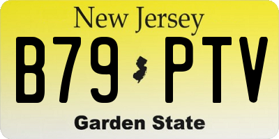 NJ license plate B79PTV