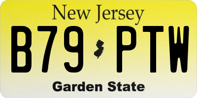 NJ license plate B79PTW